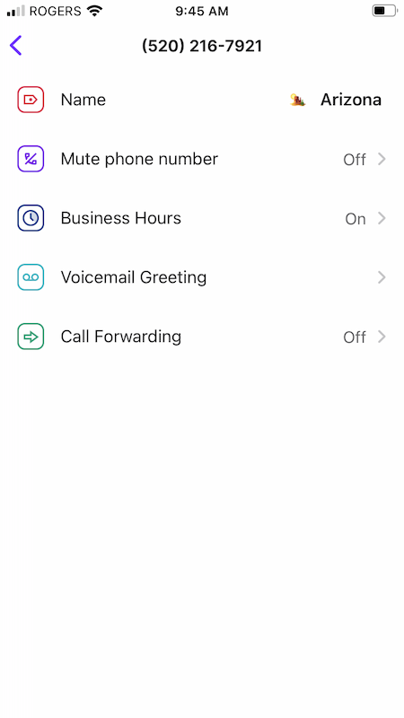 muting phone number on the OpenPhone iOS app