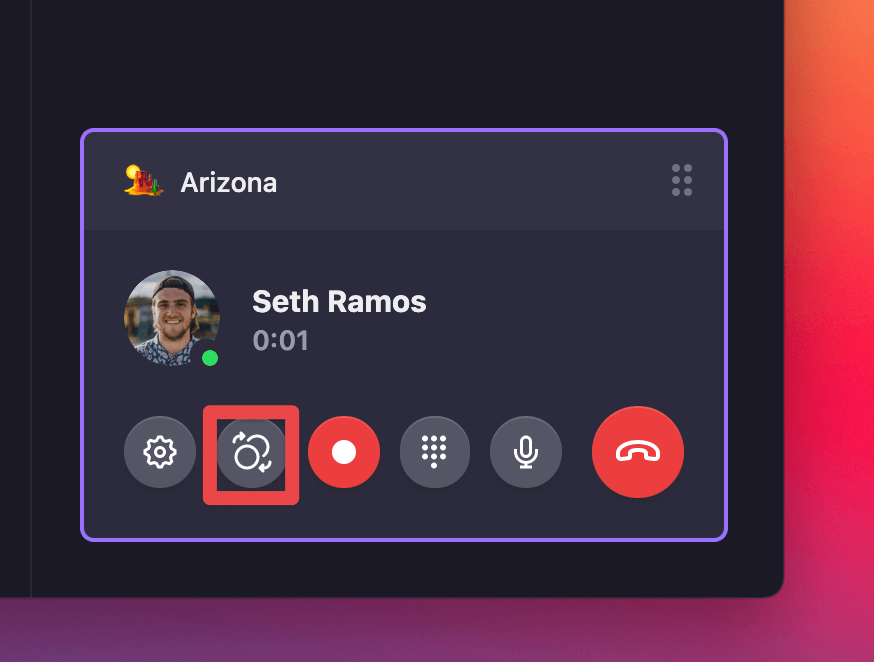 transfer a call in OpenPhone from the web or desktop app